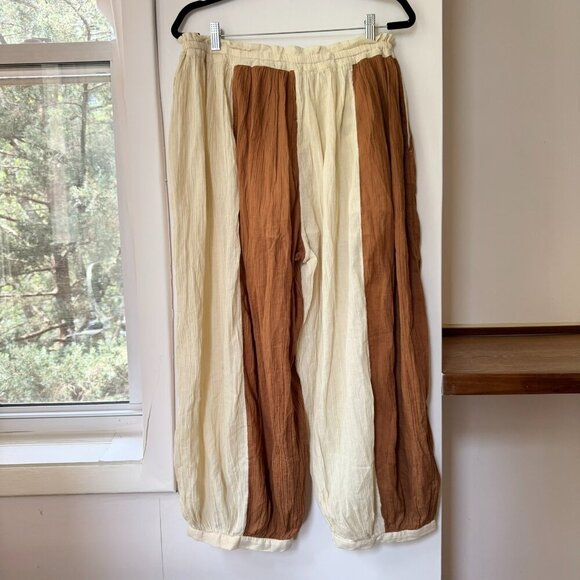 NWT Free People Coconut Set Wide Leg Pants Vest Matching 100% Cotton Two Piece - Picture 10 of 15